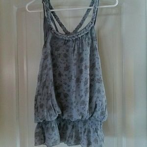 Braided spaghetti strap vintage top